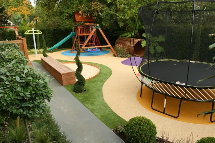 Безопасный и увлекательный ландшафтный дизайн для детского сада
