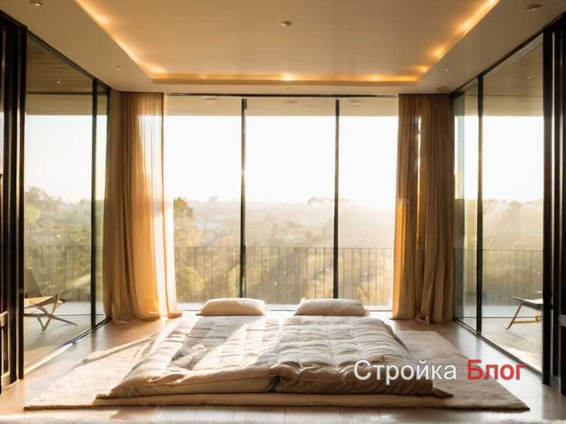 Использование зеркал и подсветки для визуального расширения пространства