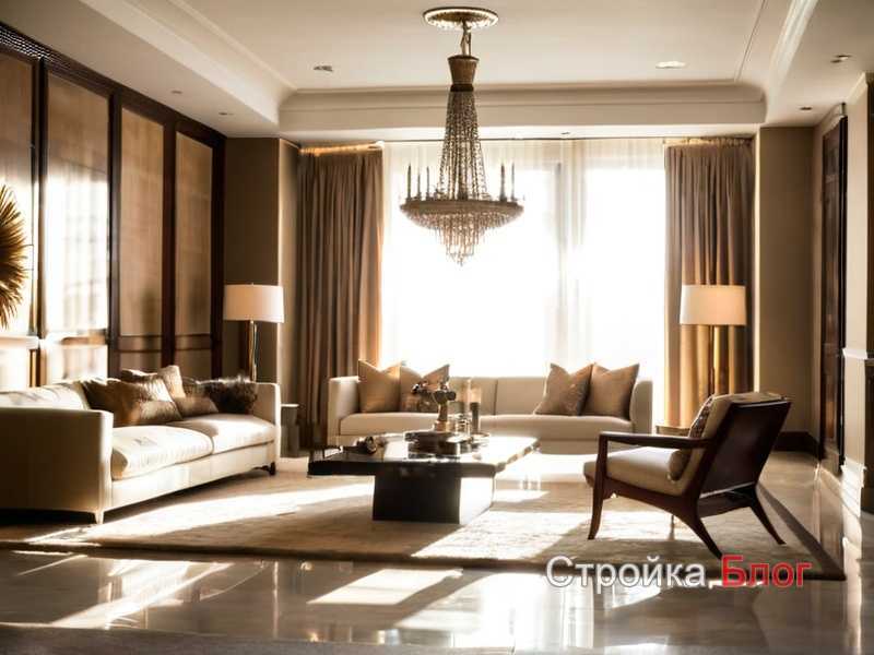 Оформление ниши подсветкой и зеркалами