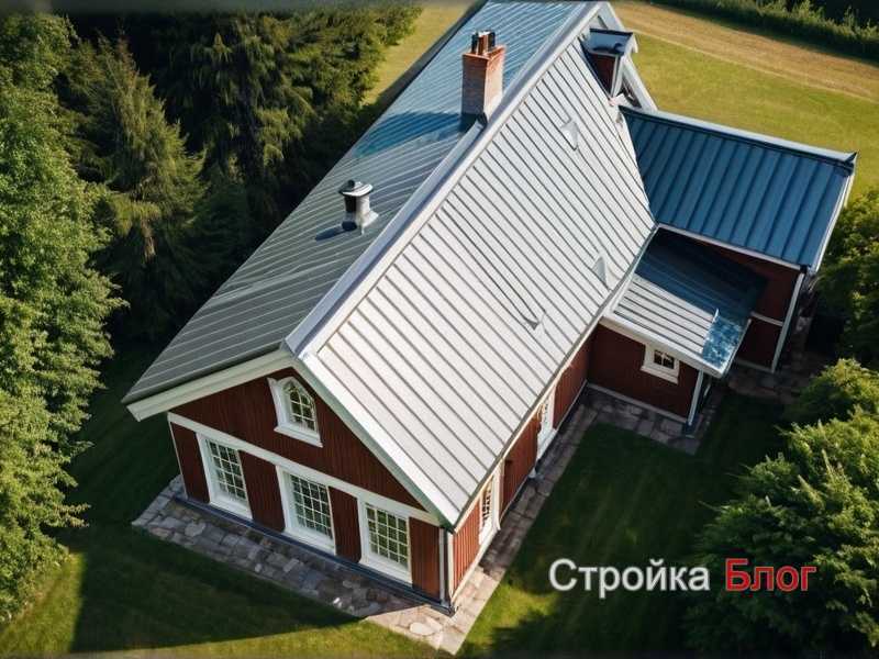 Организация водоотвода с открытых участков крыши