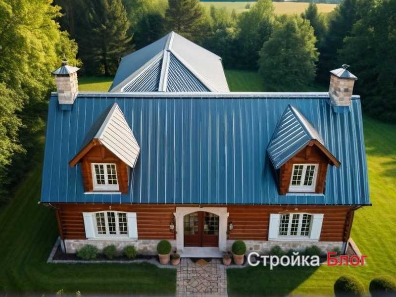 Сочетание кровли с конструкцией стропильной системы