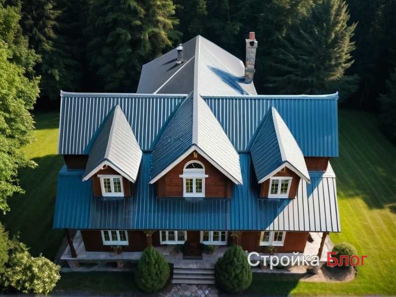 Как выбрать подходящую металлочерепицу для крыш с большим уклоном?