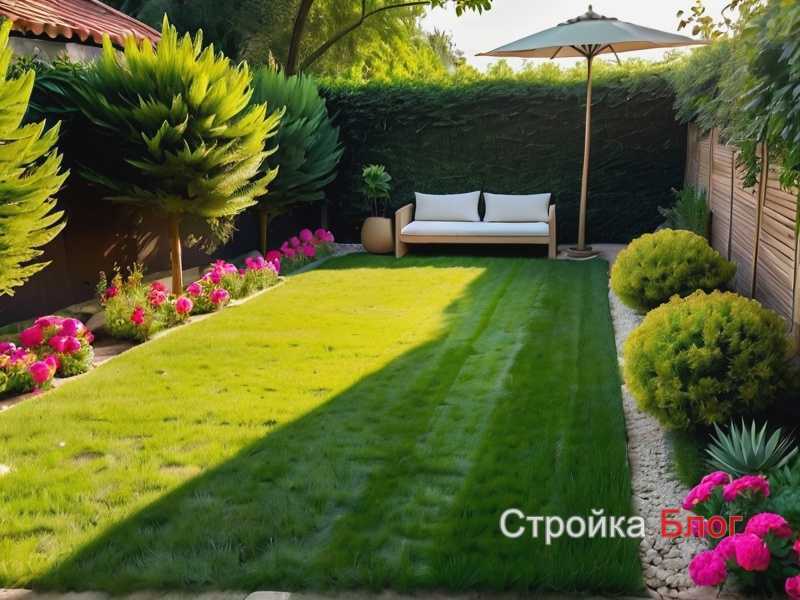 Зелёные акценты, которые смягчают вид мангала и гриля