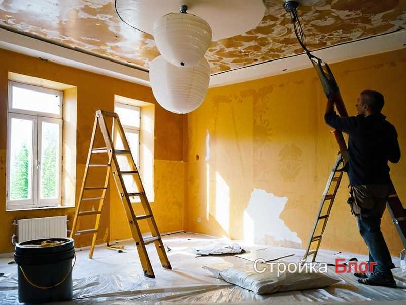 Выравнивание плитки с помощью крестиков и уровня